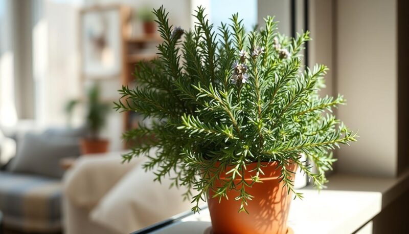 ruzmarin Ruzmarin je mediteranska biljka, idealna za gajenje na prozoru, sa lekovitim svojstvima i aromatičnim mirisom.